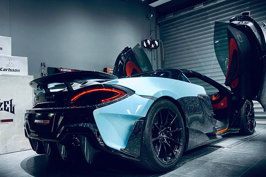 2018-2021 McLaren 600lt Carbon Fiber Quarter Panel Side Scoops