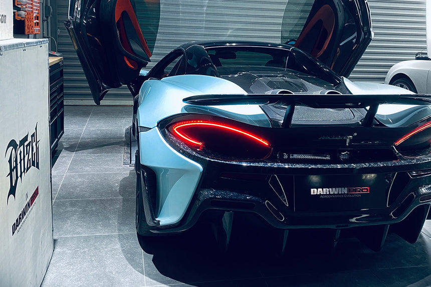 2018-2021 McLaren 600lt Carbon Fiber Rear Bumper Side Canards