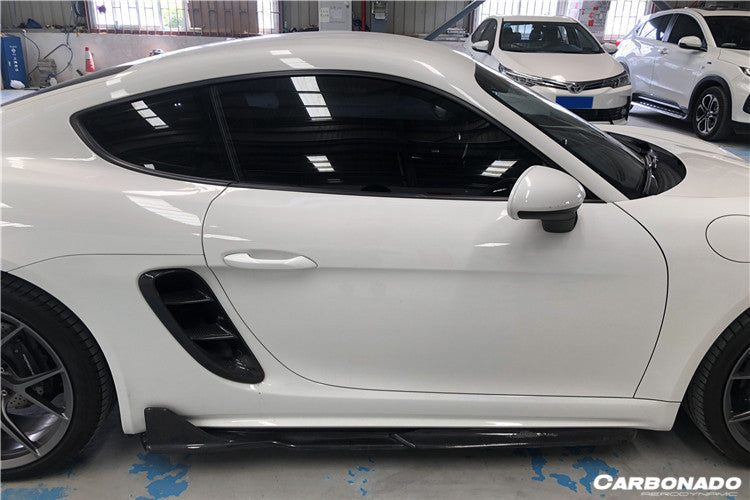 2017-2023 Porsche 718 Cayman/Boxster AM Style Carbon Fiber Side Skirts