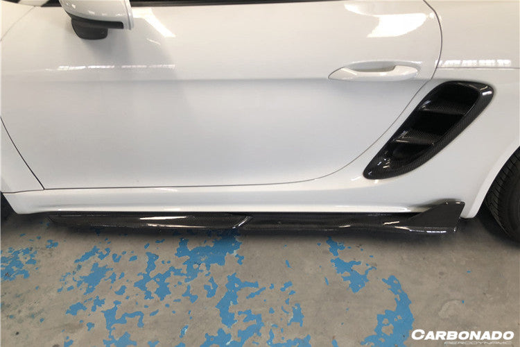 2017-2023 Porsche 718 Cayman/Boxster AM Style Carbon Fiber Side Skirts