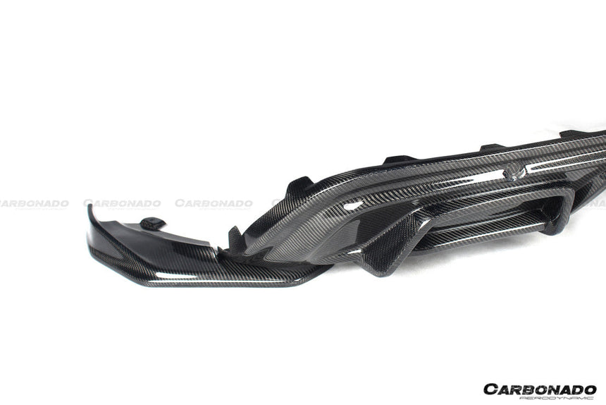 2017-2023 Porsche 718 Cayman/Boxster AM Style Carbon Fiber Rear Lip w/ Caps