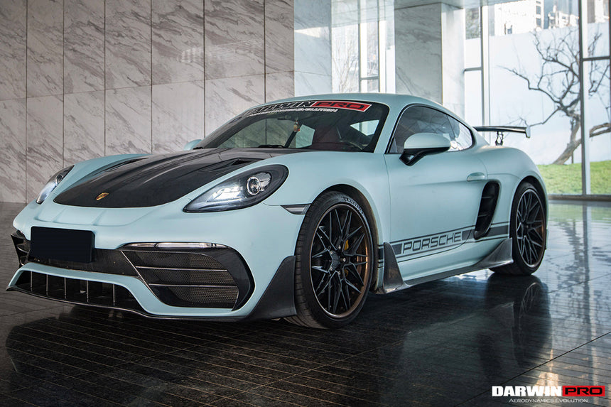 2016-2023 Porsche 718 Cayman/Boxster BKSS Style Partial Carbon Fiber Front Bumper