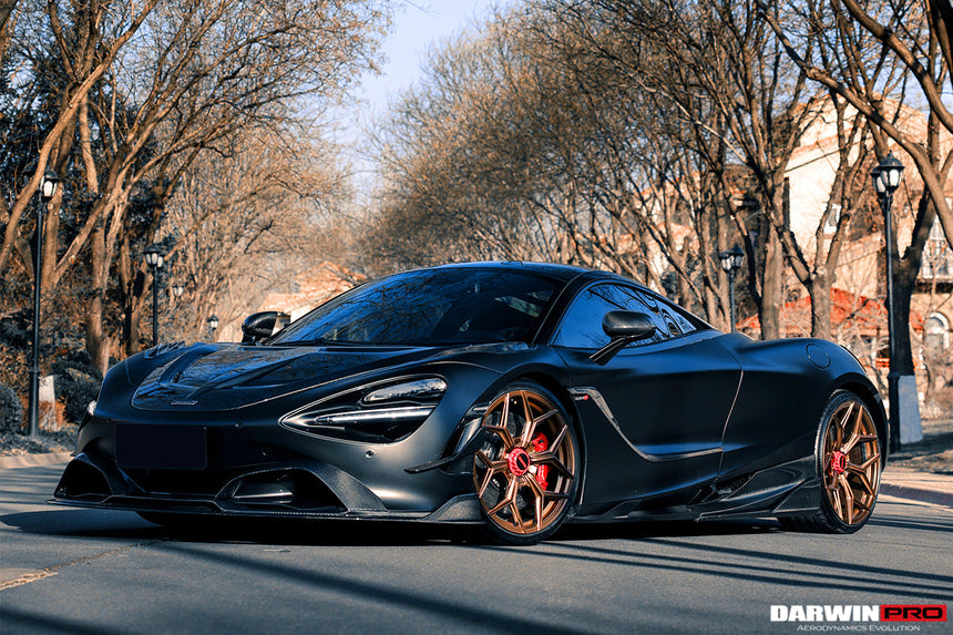 2017-2021 McLaren 720s Se²NWB Style Carbon Fiber Front Bumper Canards
