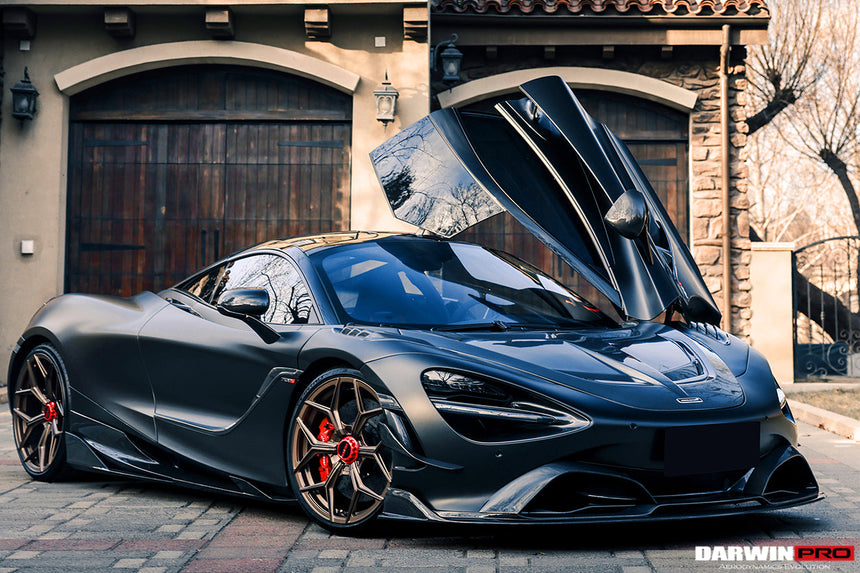 2017-2021 McLaren 720s Se²NWB Style Carbon Fiber Front Bumper Canards