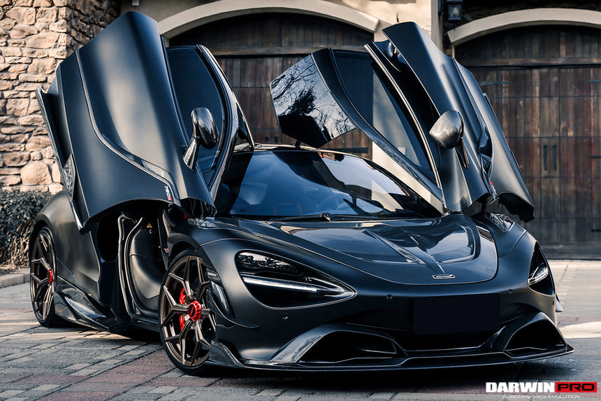 2017-2021 McLaren 720s Se²NWB Style Carbon Fiber Front Bumper Canards
