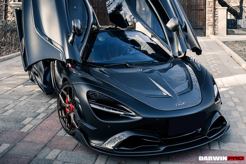 2017-2021 McLaren 720s Se²NWB Style Carbon Fiber Front Bumper Canards