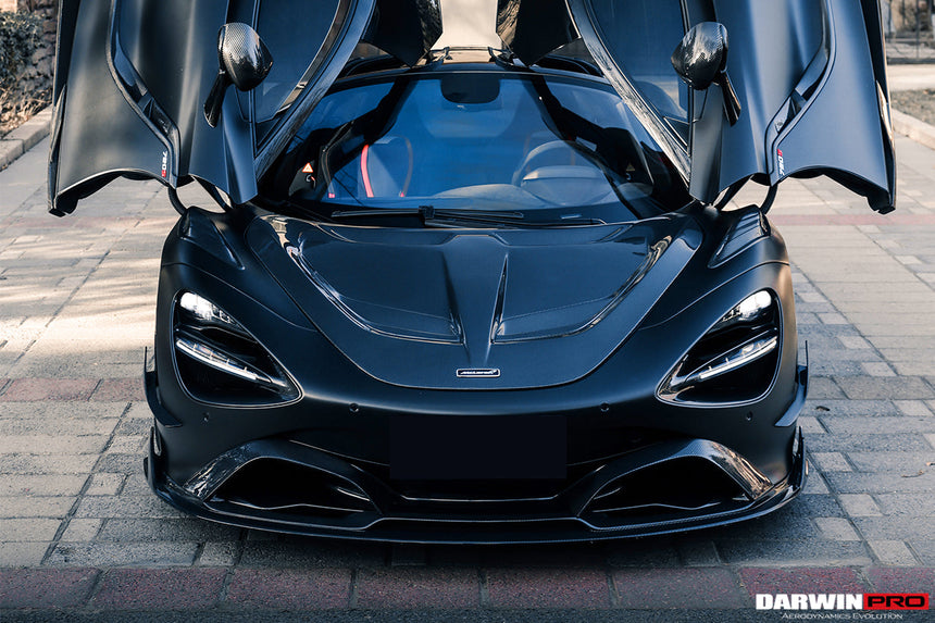 2017-2021 McLaren 720s Se²NWB Style Carbon Fiber Front Bumper Canards
