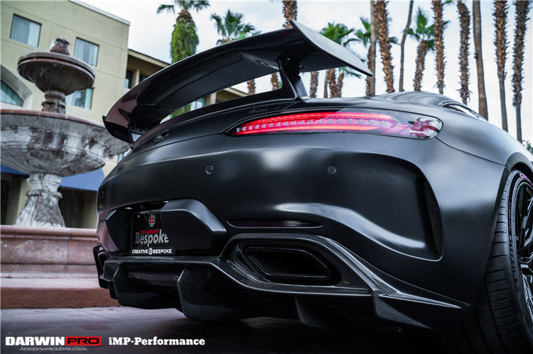2017-2021 Mercedes Benz AMG GT/GTS IMP Performance Partial Carbon Fiber Rear Bumper w/ Diffuser