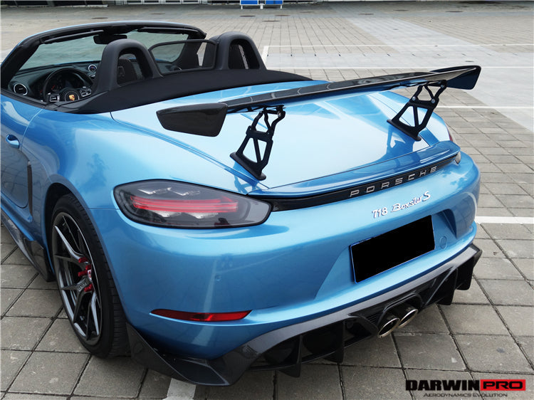 2016-2023 Porsche 718 Boxster BKSS Style  Carbon Fiber Rear Trim