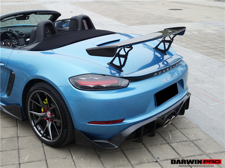 2016-2023 Porsche 718 Boxster BKSS Style  Carbon Fiber Rear Trim