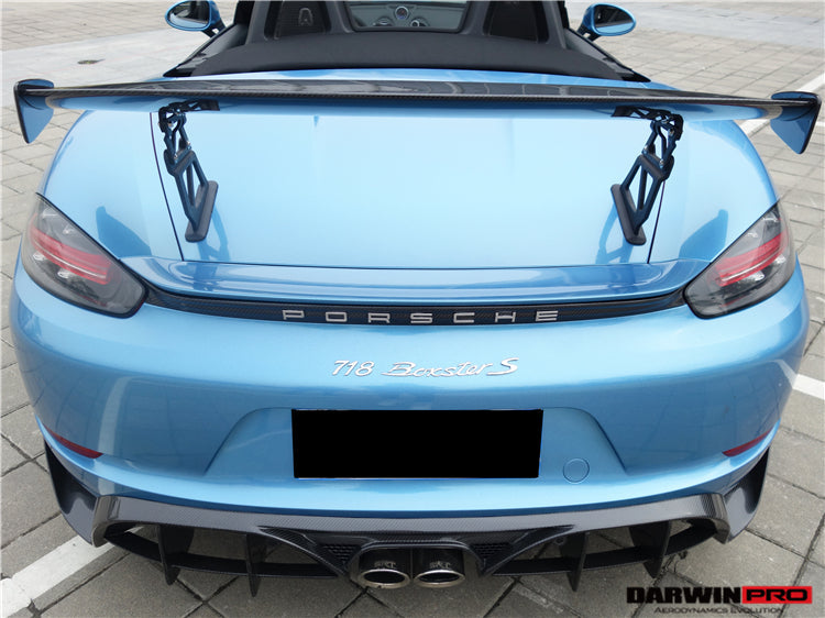 2016-2023 Porsche 718 Boxster BKSS Style  Carbon Fiber Rear Trim