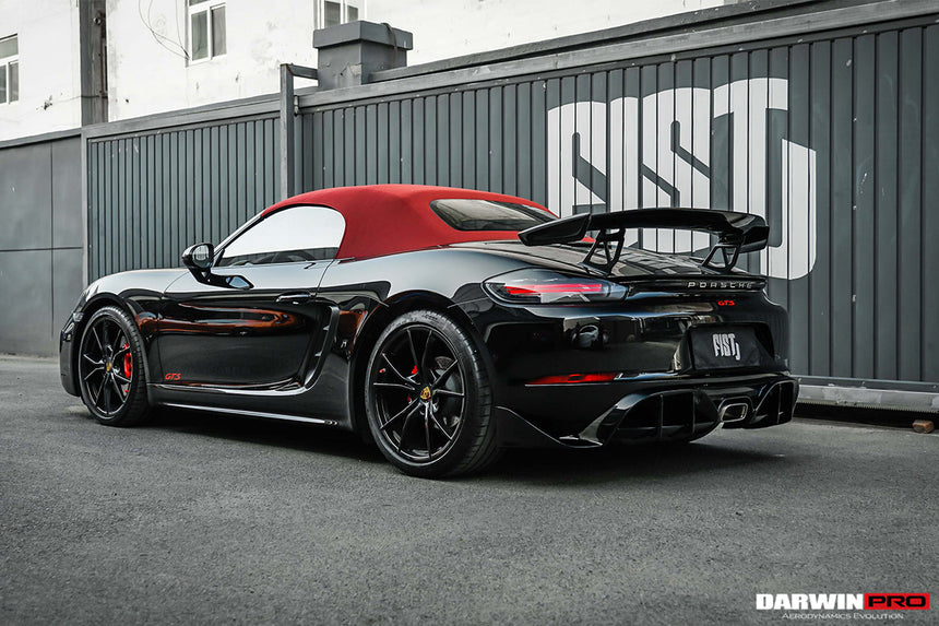 2016-2023 Porsche 718 Cayman/Boxster BKSS Style Carbon Fiber Rear Diffuser