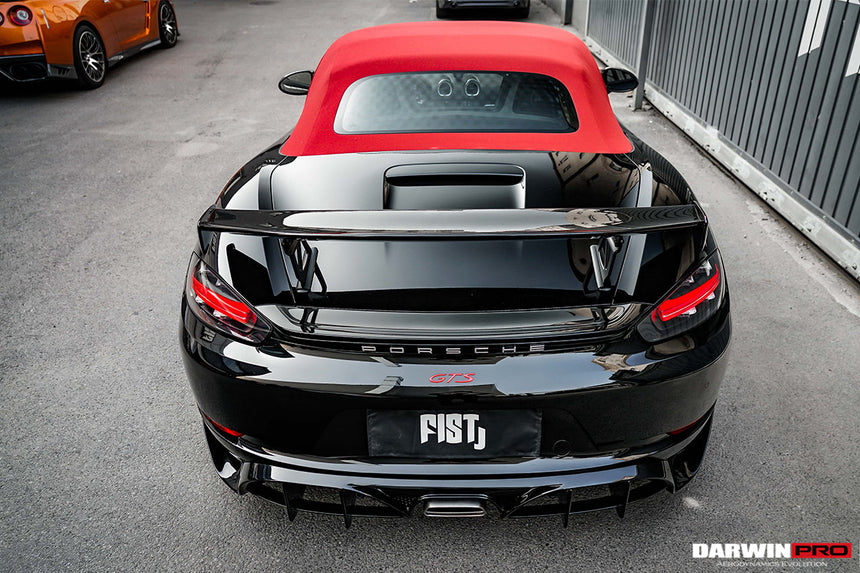 2016-2023 Porsche 718 Cayman/Boxster BKSS Style Carbon Fiber Rear Diffuser