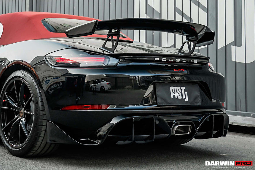2016-2023 Porsche 718 Cayman/Boxster BKSS Style Carbon Fiber Rear Diffuser