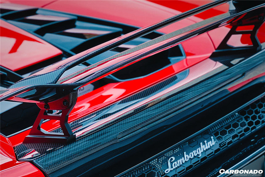 2015-2020 Lamborghini Huracan LP610/LP580 MD Style Carbon Fiber Trunk Spoiler w/ Base