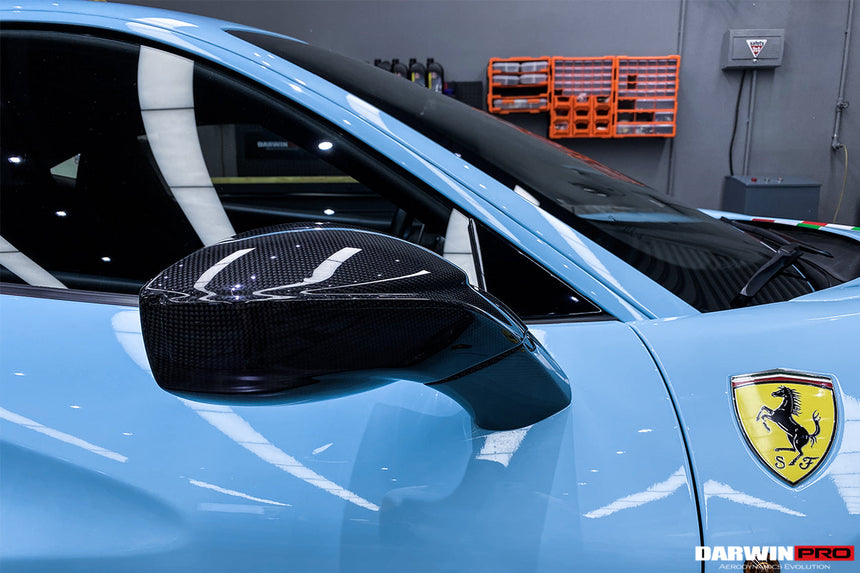 2015-2020 Ferrari 488 GTB/Spyder Carbon Fiber Mirror House & Base Replacement