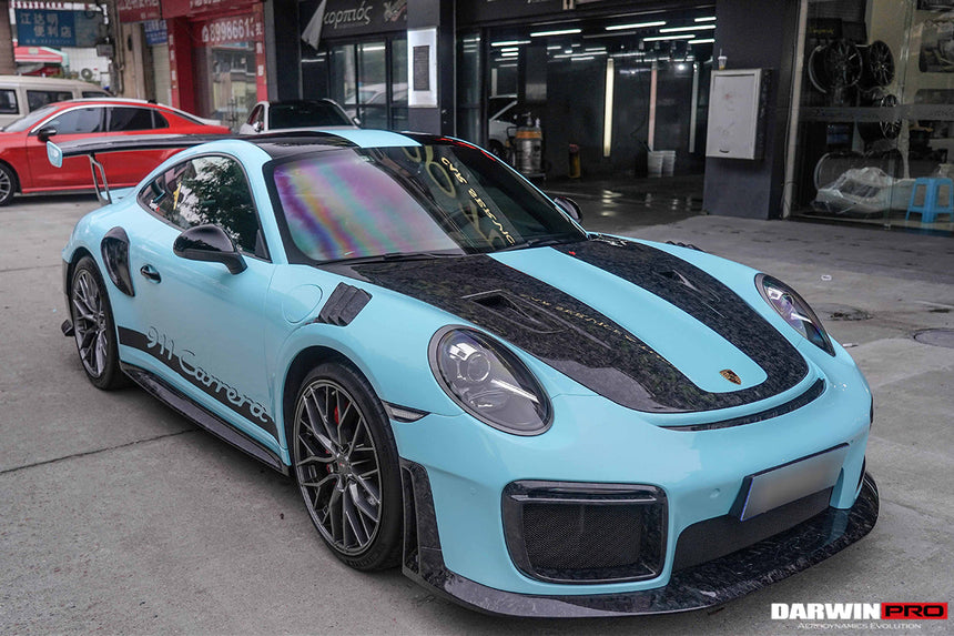 2016-2018 Porsche 911 991.2 Carrera/Targa 4/4S GT2RS Style Carbon Fiber Quarter Panel Side Scoops