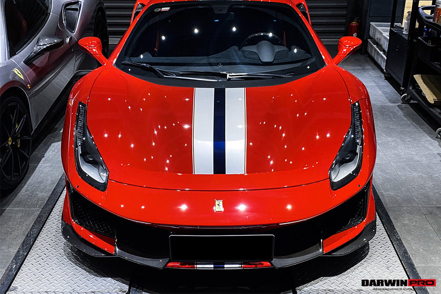 2018-2022 Ferrari 488 Pista Partial Carbon Fiber Front Bumper