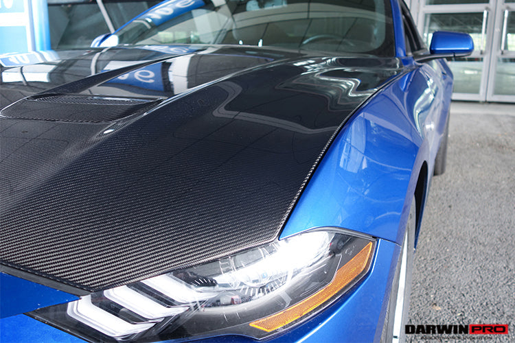 2018-2023 Ford Mustang Carbon Fiber Hood