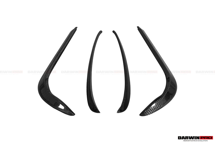 2016-2021 Tesla X SUV RZS Style Carbon Fiber Front Canards