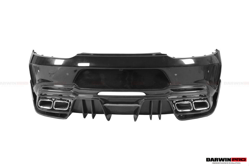 2017-2021 Mercedes Benz AMG GTC IMPII Part Carbon Fiber Rear Bumper With Exhasust tips
