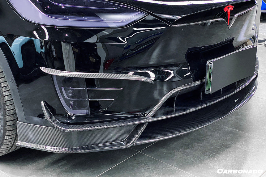 2016-2021 Tesla X SUV RZS Style Carbon Fiber Front Lip
