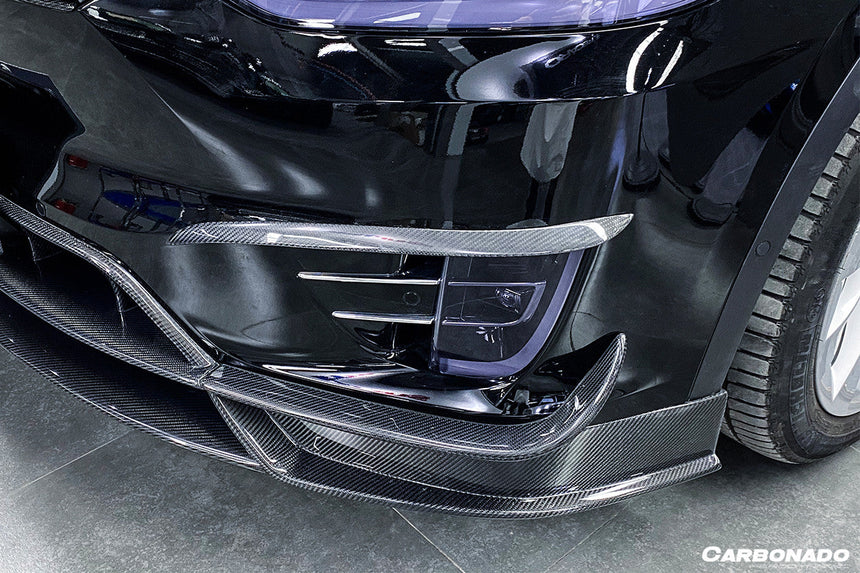 2016-2021 Tesla X SUV RZS Style Carbon Fiber Front Canards