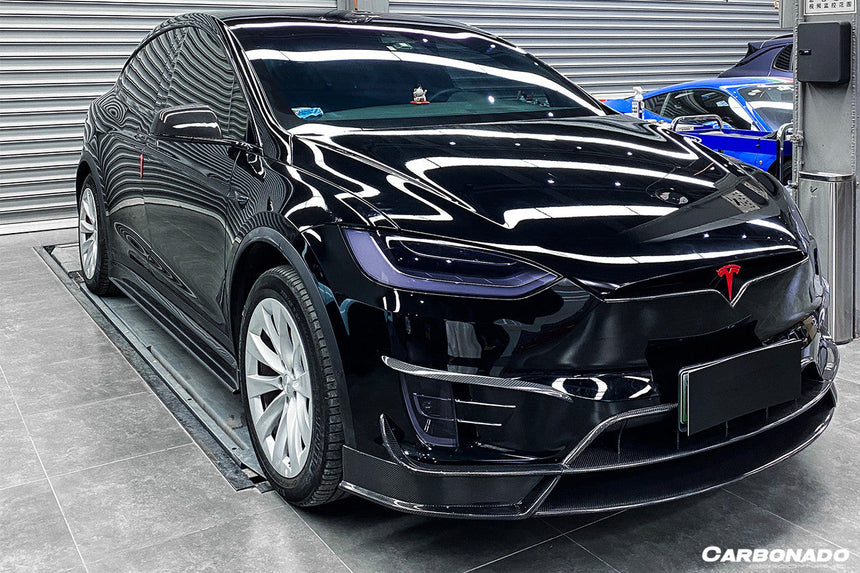 2016-2021 Tesla X SUV RZS Style Carbon Fiber Front Lip