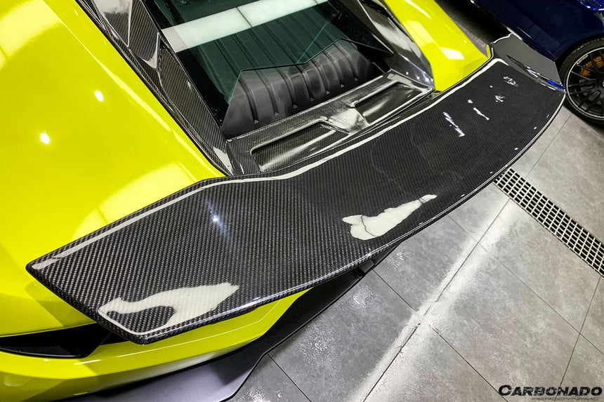 2015-2020 Lamborghini Huracan LP610/LP580 DC Style Carbon Fiber Trunk Spoiler w/ Base