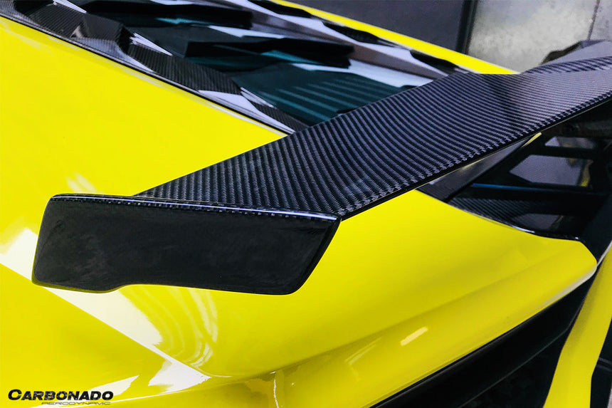 2015-2020 Lamborghini Huracan LP610/LP580 MD Style Carbon Fiber Trunk Spoiler w/ Base