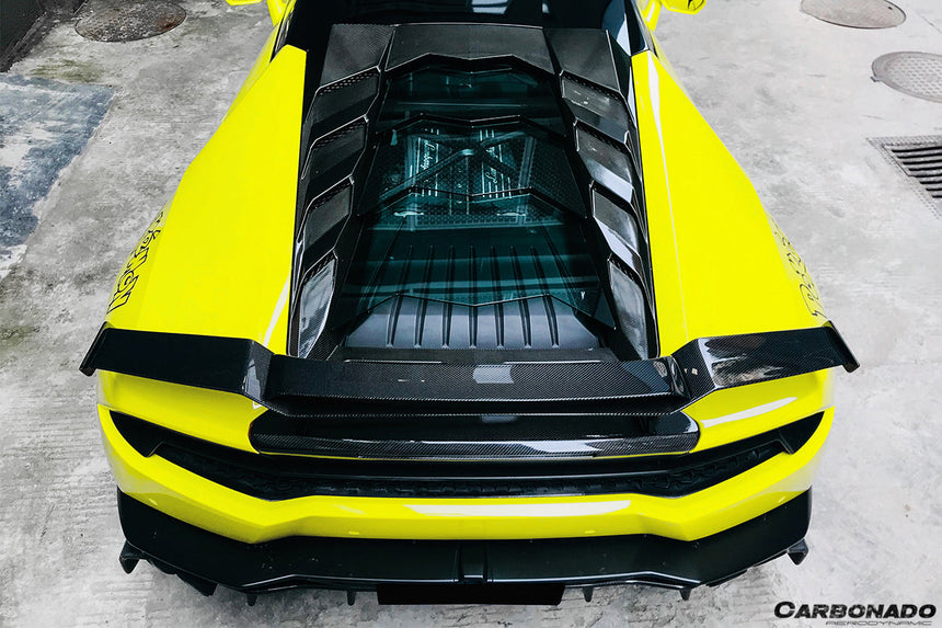 2015-2020 Lamborghini Huracan LP610/LP580 MD Style Carbon Fiber Trunk Spoiler w/ Base