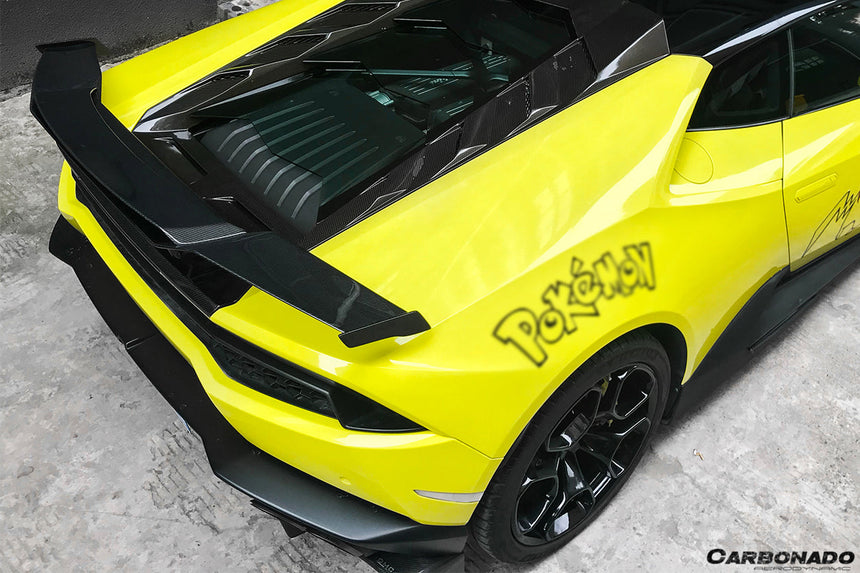 2015-2020 Lamborghini Huracan LP610/LP580 MD Style Carbon Fiber Trunk Spoiler w/ Base