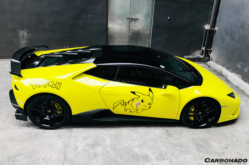 2015-2020 Lamborghini Huracan LP610/LP580 MD Style Carbon Fiber Trunk Spoiler w/ Base