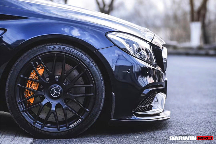 2015-2021 Mercedes Benz W205 C63/S AMG Sedan BKSS Style Carbon Fiber Front Lip