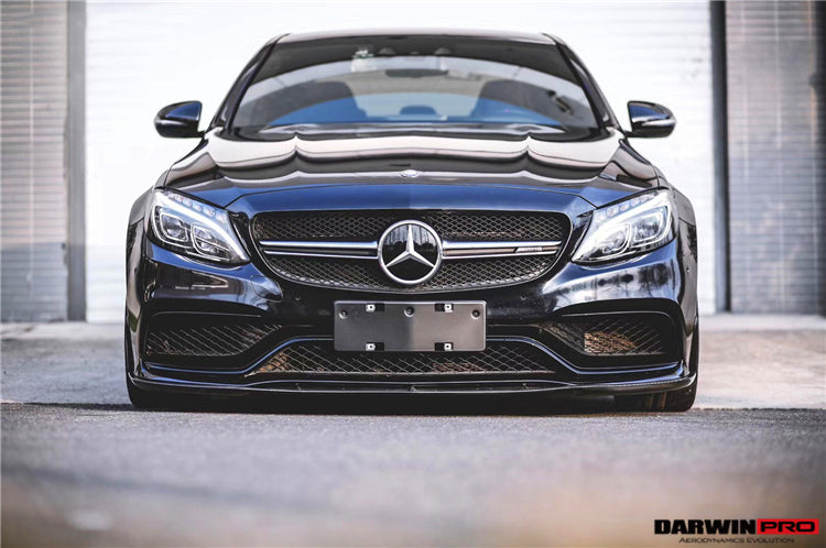 2015-2021 Mercedes Benz W205 C63/S AMG Sedan BKSS Style Carbon Fiber Front Lip