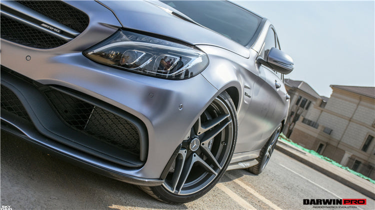 2015-2021 Mercedes Benz W205 C63/S AMG Sedan BKSS Style Carbon Fiber Front Lip