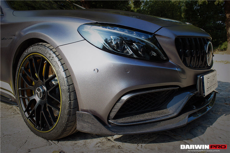 2015-2021 Mercedes Benz W205 C63/S AMG Carbon Fiber Front Canards