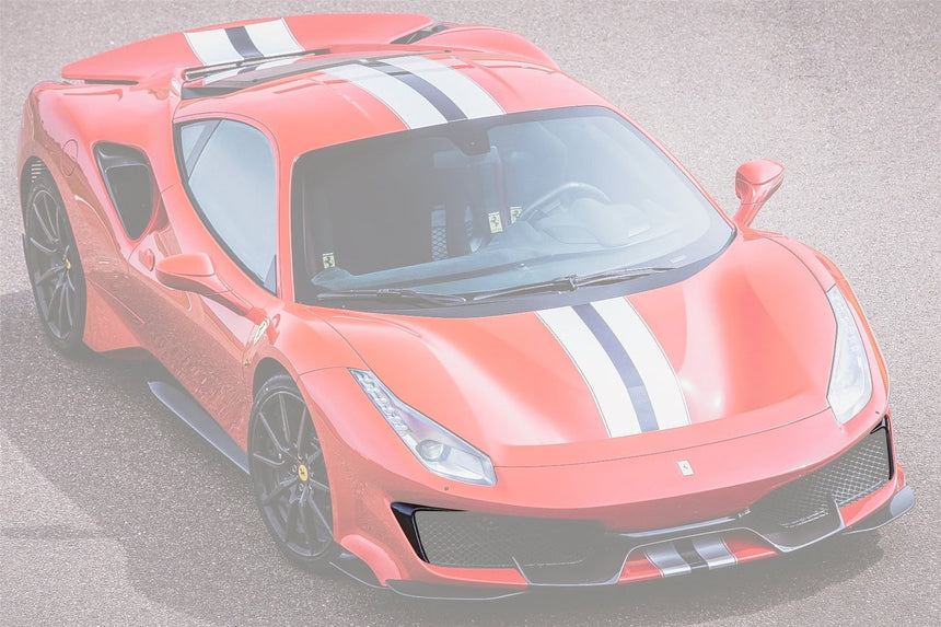 2018-2022 Ferrari 488 Pista Carbon Fiber Front Bumper Vent Canards