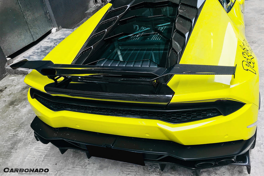 2015-2020 Lamborghini Huracan LP610/LP580 MD Style Carbon Fiber Trunk Spoiler w/ Base
