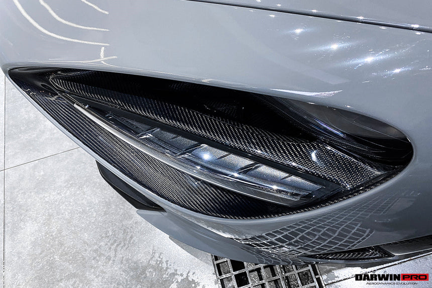 2017-2020 McLaren 720s Dry Carbon Fiber Headlight Inserts Tim Replacement