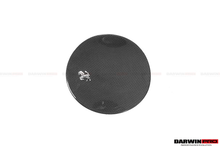 Ferrari 812 Dry Carbon Fiber Fuel Door With Logo Repalement