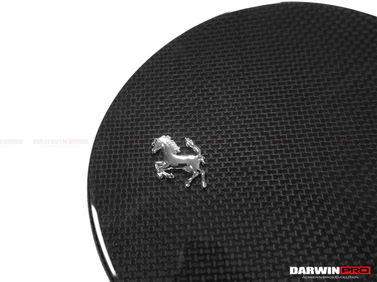 Ferrari 812 Dry Carbon Fiber Fuel Door With Logo Repalement