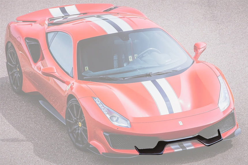 2018-2022 Ferrari 488 Pista Carbon Fiber Front Bumper Middle Lip