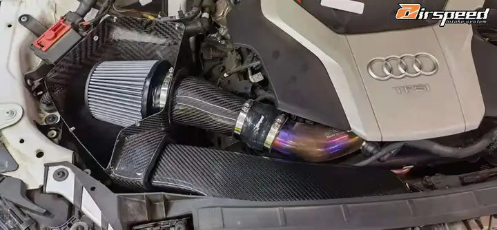 AUDI S4,S5,RS4,RS5 B9 Airspeed Brand 100% Dry Carbon Fiber Cold Air Intake System