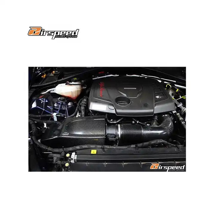 ALFA ROMEO Giulia / Stelvio 2.0T AIRSPEED 3k Twill Dry Carbon Fiber Cold Air Intake System