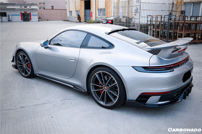 2019-2023 Porsche 911 992 Carrera/S/4/4S/Targa/Cabriolet WP Style Dry Carbon Fiber Side Skirts