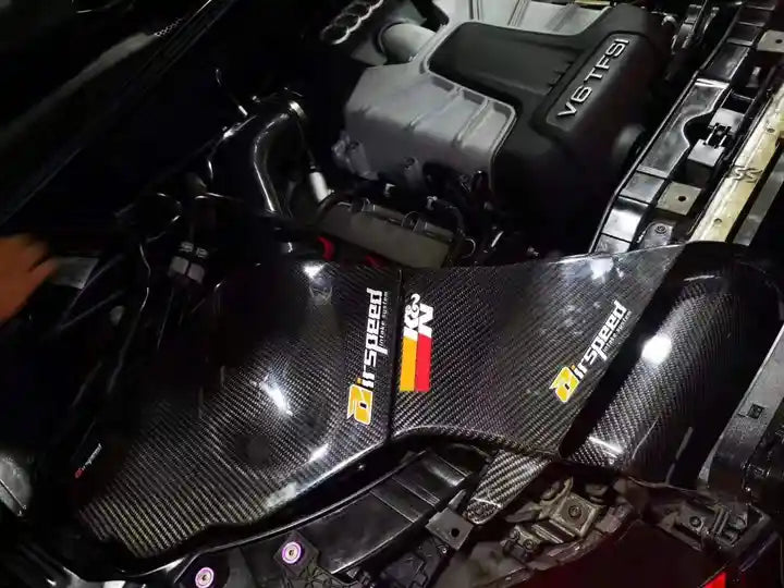 AUDI S5 B8 EA837 Airspeed Brand 100% Dry Carbon Fiber Cold Air Intake System