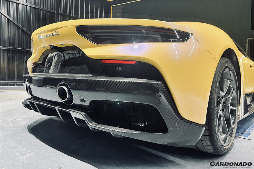 2020-UP Maserati MC20 OE Dry Carbon Fiber Rear Lip Diffuser
