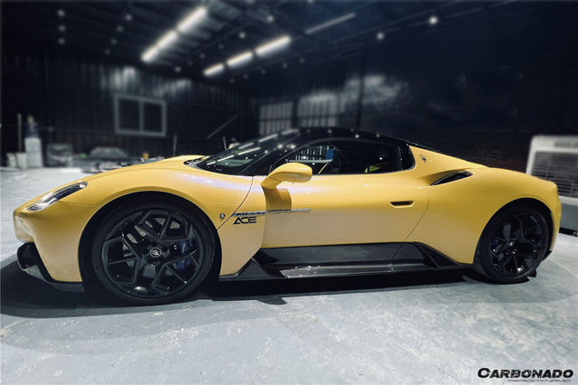 2020-UP Maserati MC20 OE Dry Carbon Fiber Side Skirts