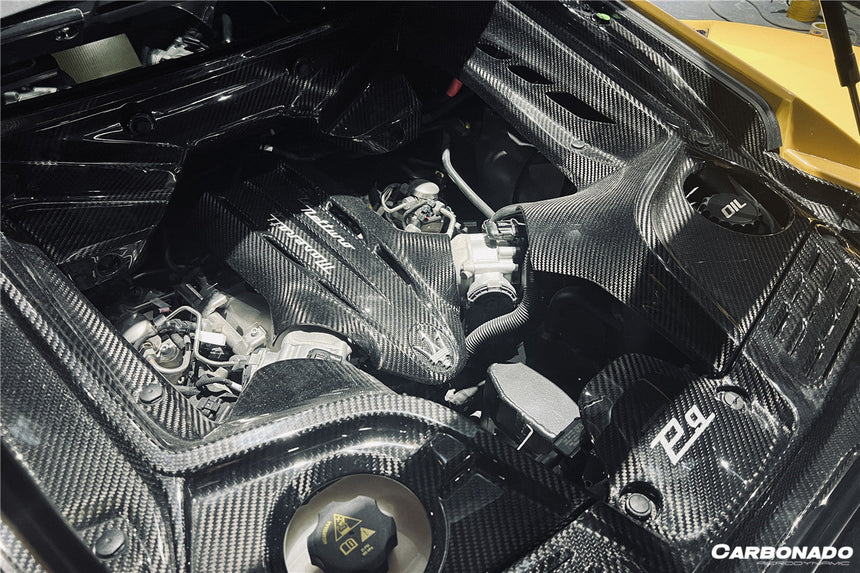 2020-UP Maserati MC20 Dry Carbon Fiber Engine Cover Replacement